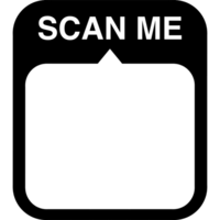 Scan me frame. Frame for QR code png
