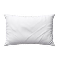 White isolated pillow. Template for mockup. Without background. Horizontal png