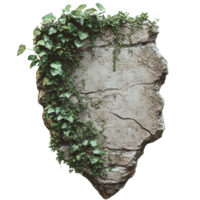 Rock with green ivy growing on it. The rock is large and has a rough texture. The ivy is covering the entire surface of the rock, giving it a natural and organic appearance png