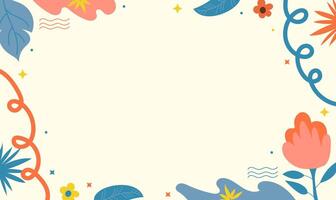 Illustration of flower plant with soft color, background vector