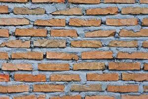 The walls of a building or house made from a pile of bricks. Background and texture concept photo