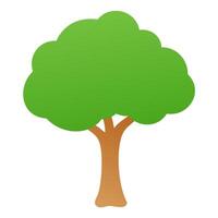 Stylized Tree Clip Art with Minimalist Design vector