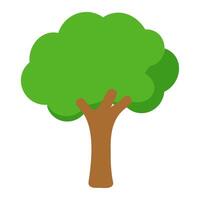 Isolated Tree Icon with Minimalist Aesthetic vector