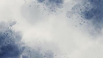 Abstract horizontal watercolor background in blue color, vector