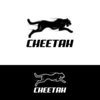 panther leopard cheetah silhouette vector