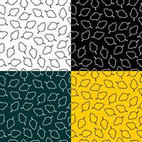 seamless pattern leaf natural shape outline background color vector