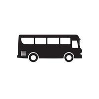 A simple bus icon for travel on white background vector