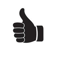 A cool like silhouette on white background vector