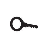 A key for padlock icon silhouette on white background vector