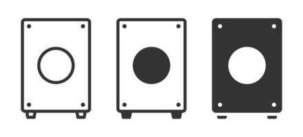 Cajon icons in various styles, featuring simple and modern designs suitable for music and percussion themes. illustration. vector