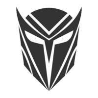 Abstract superhero mask icon with sharp geometric design, . vector