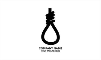 hanging rope icon vector