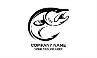 fish outline icon vector