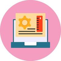 App Development Flat Circle Style Icon vector