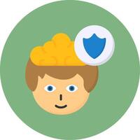 Security Flat Circle Style Icon vector