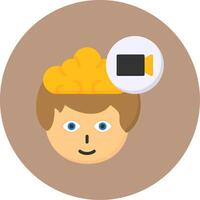Camera Flat Circle Style Icon vector