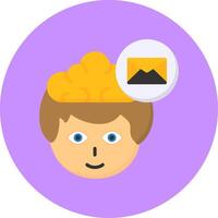 Mail Flat Circle Style Icon vector