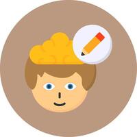 Pencil Flat Circle Style Icon vector