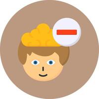 Remove Flat Circle Style Icon vector