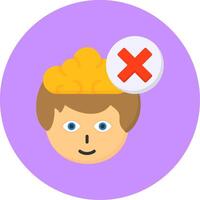Crossmark Flat Circle Style Icon vector
