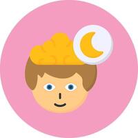 DND Flat Circle Style Icon vector