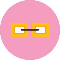 Link Flat Circle Style Icon vector