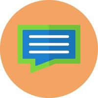 SMS Flat Circle Style Icon vector