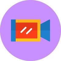 Camera Flat Circle Style Icon vector