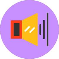 Volume Flat Circle Style Icon vector