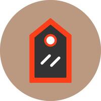 Tag Flat Circle Style Icon vector