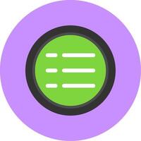 Menu Flat Circle Style Icon vector