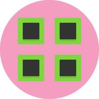 More Flat Circle Style Icon vector