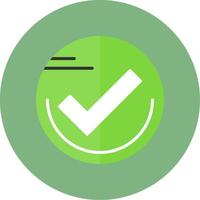 Checkmark Sliped Slip Style Icon vector