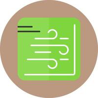 Wind Flat Circle Style Icon vector
