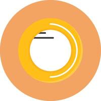 Coin Flat Circle Style Icon vector
