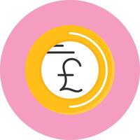 Pound sign Flat Circle Style Icon vector