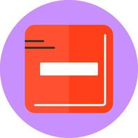 Remove Flat Circle Style Icon vector