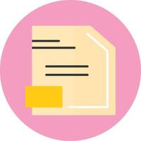 File Flat Circle Style Icon vector