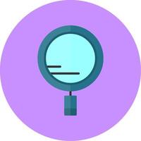 Search Flat Circle Style Icon vector