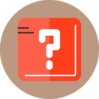 Question mark Flat Circle Style Icon vector