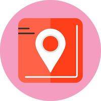 GPS Flat Circle Style Icon vector