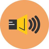 Volume Flat Circle Style Icon vector