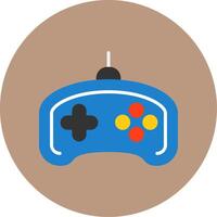 Game controller Flat Circle Style Icon vector