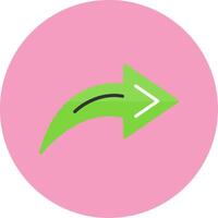 Share Flat Circle Style Icon vector