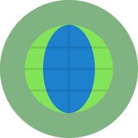 Global Flat Circle Style Icon vector