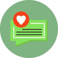 Feedback Flat Circle Style Icon vector