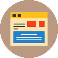 Monetize Platform Flat Circle Style Icon vector