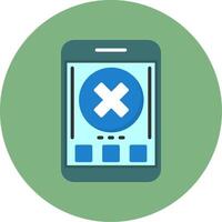 Close Flat Circle Style Icon vector