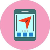 Share Flat Circle Style Icon vector