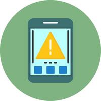 Error Flat Circle Style Icon vector